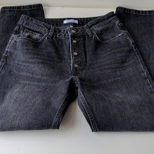 Anine Bing Frida Black Button Fly Jeans